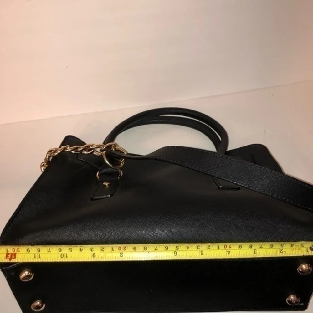 MICHAEL KORS black saffiano leather Hamilton bag